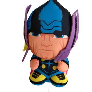 Marvel Thor Plush Stuffed Toy Blue Black Superhero 9" Good Stuff